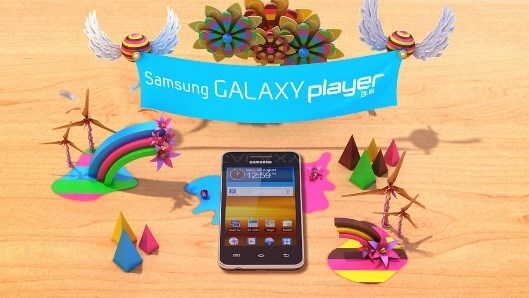 Galaxy Player 제품 소개 영상 장면
